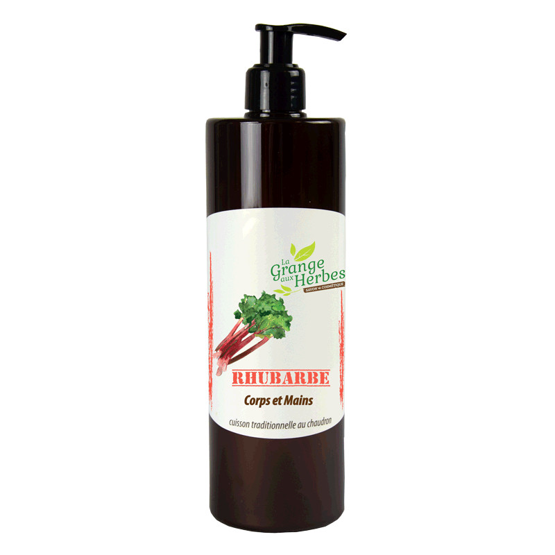 Rhubarb liquid soap