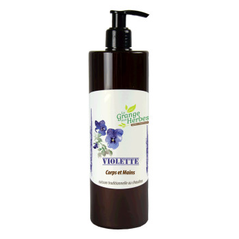 Violet liquid soap